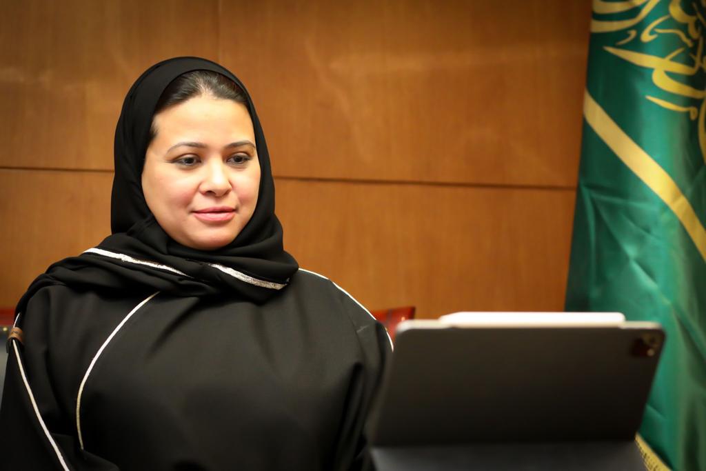 وكيل وزارة التعليم للبرامج التعليمية د.مها السليمان خلال المنتدى الافتراضي للتنمية المستدامة في التربية الخاصة