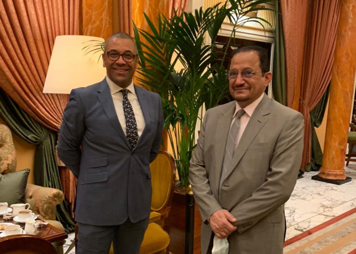 وزير التعليم يلتقي وزير الدولة للشرق الأوسط بالخارجية البريطانية