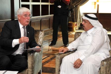 د. العنقري يستقبل وزير الأعمال والتجارة والتجديد الأيرلندي