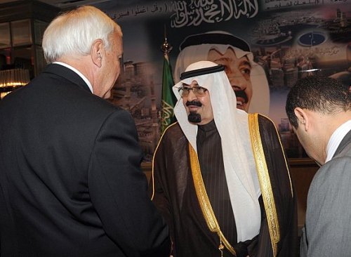 خادم الحرمين الشريفين أثناء وصوله جامعة تورنتو 